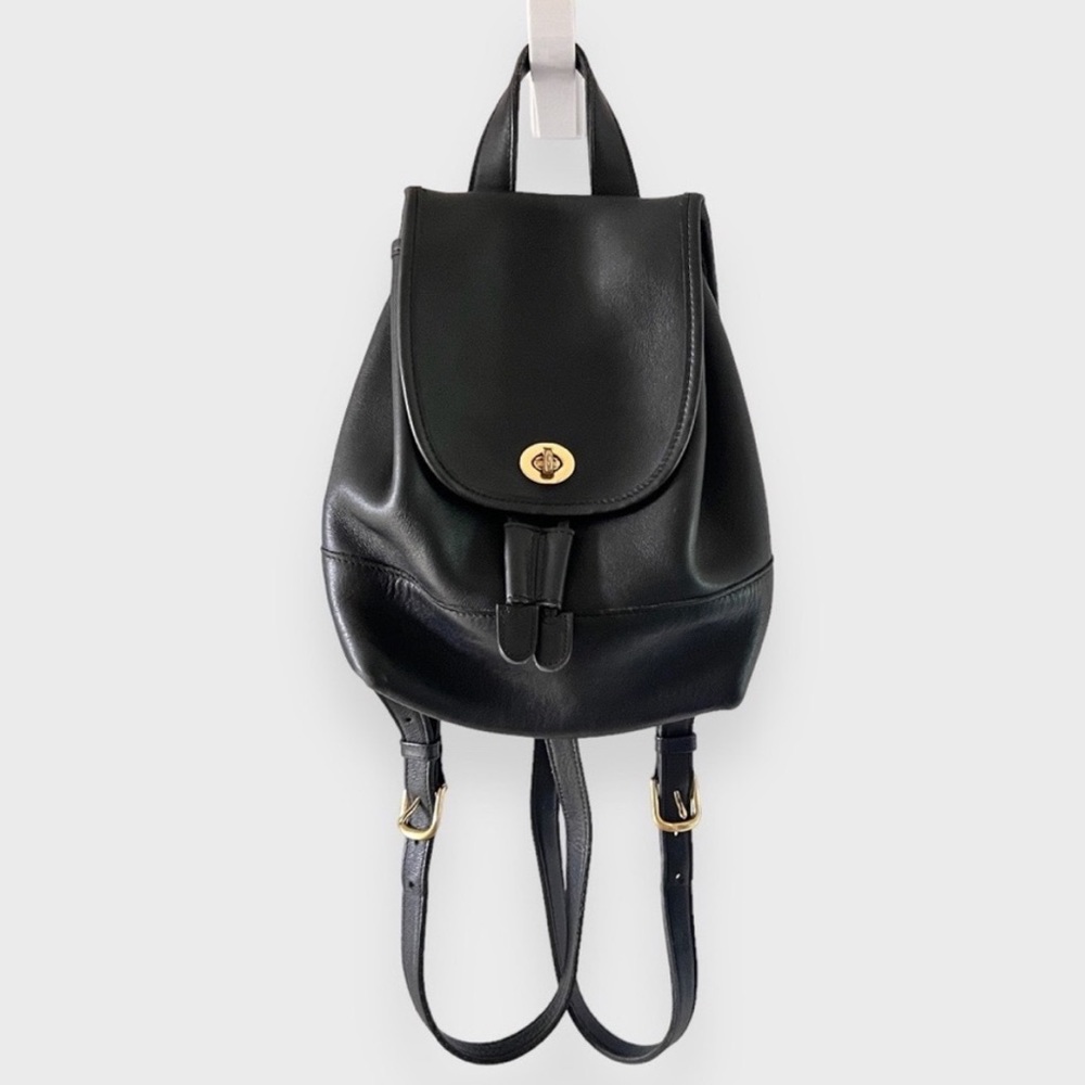 Coach 9960 Vintage Legacy Dayback Black Leather Backpack